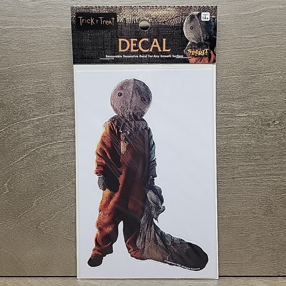 Trick 'r Treat Sam Decal Halloween Horror Movie Samhain Burlap Sack Costume Rule